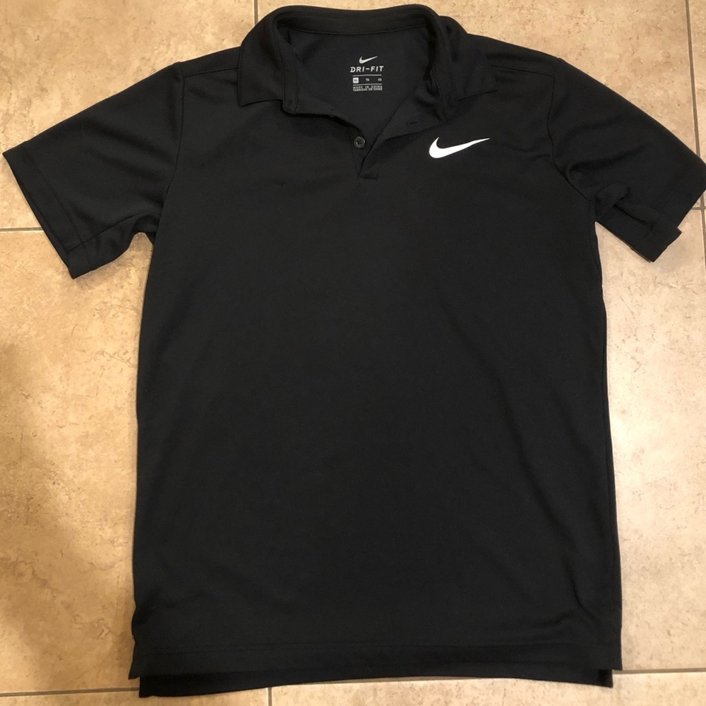 Nike Black Dri Fit Polo